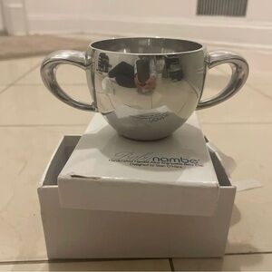 Nambe Silver Baby Cup with Handles
